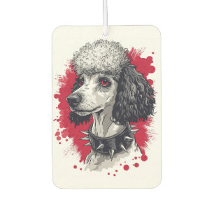 Goth Poodle � Dark Aesthetic Dog Car Air Freshener