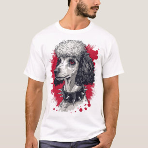 Goth Poodle � Dark Aesthetic Dog T-Shirt
