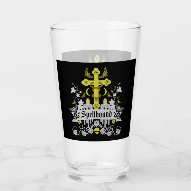 Goth Post Punk Fashion Glass (Front)