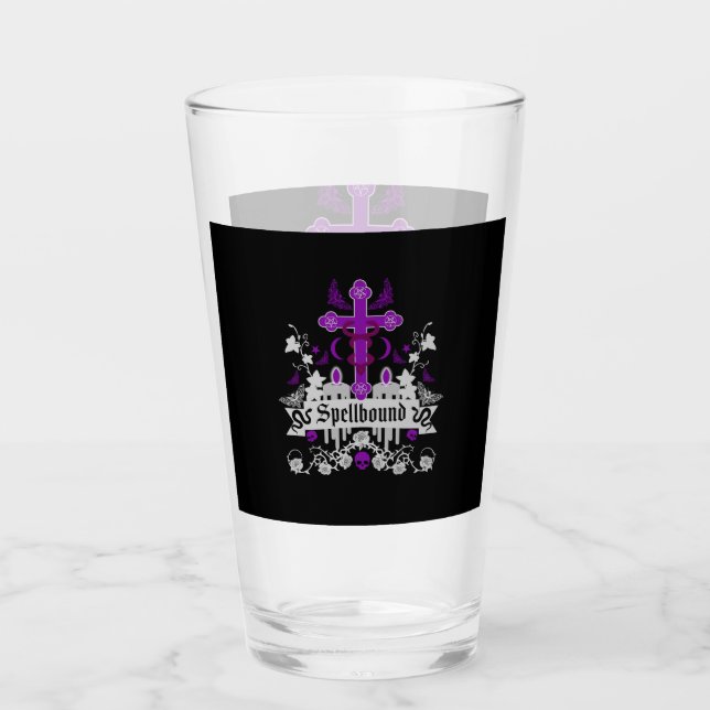 Goth Post Punk Fashion Glass (Front)