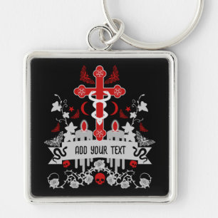 Goth Post Punk Fashion Key Ring