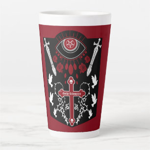 Goth Post Punk Fashion Latte Mug