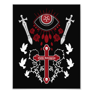 Goth Post Punk Fashion Photo Print