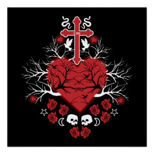 Goth Post Punk Fashion Poster