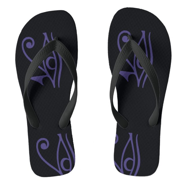 Goth Pride Flip Flops (Footbed)
