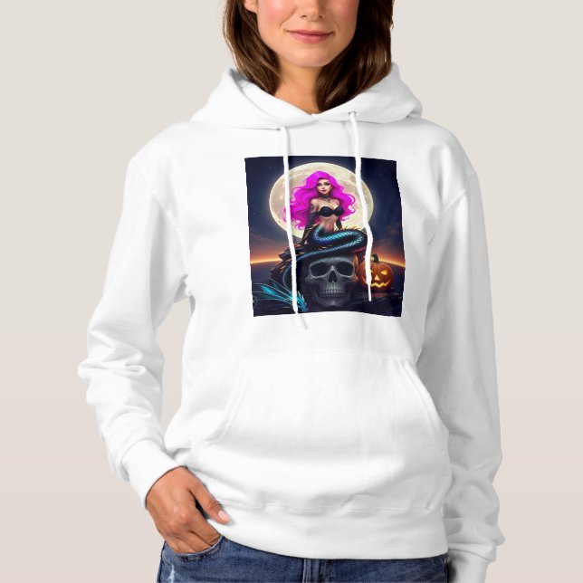 Goth/Punk Mermaid  Hoodie (Front)
