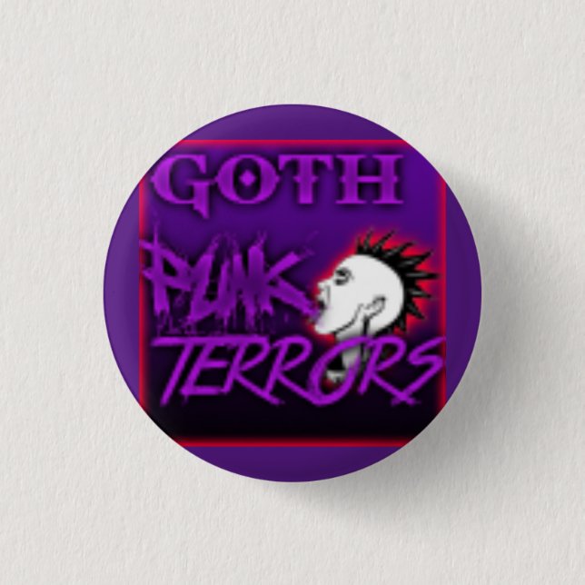 Goth Punk Terrors 3 Cm Round Badge (Front)