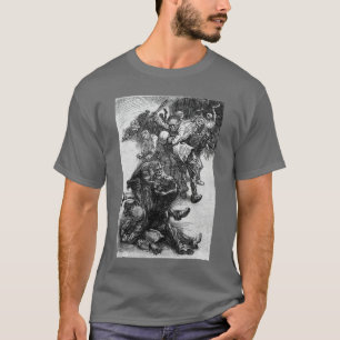 Goth Punk Vintage Zombies Undead Illustrated Horro T-Shirt