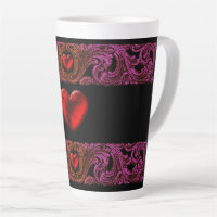 Goth Purple Ornament With Heart