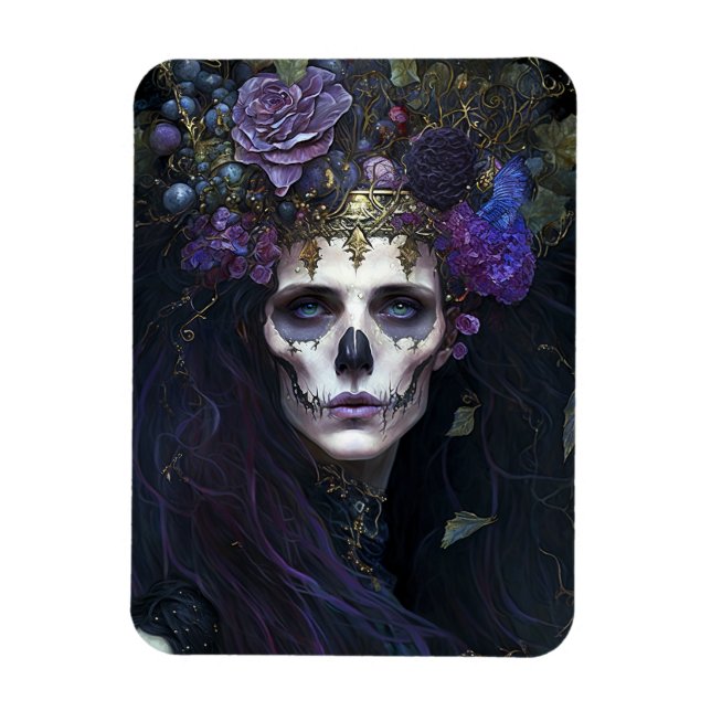 Goth Queen Fantasy Art Magnet (Vertical)