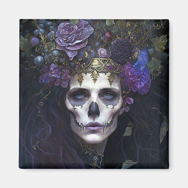 Goth Queen Fantasy Art Magnet (Front)