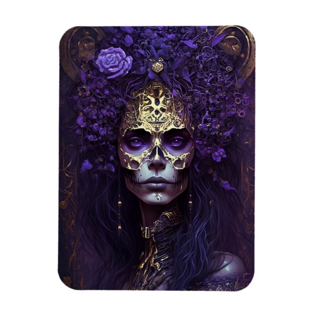 Goth Queen Fantasy Art Magnet (Vertical)