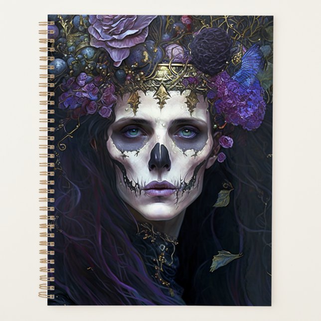 Goth Queen Fantasy Art Planner (Front)