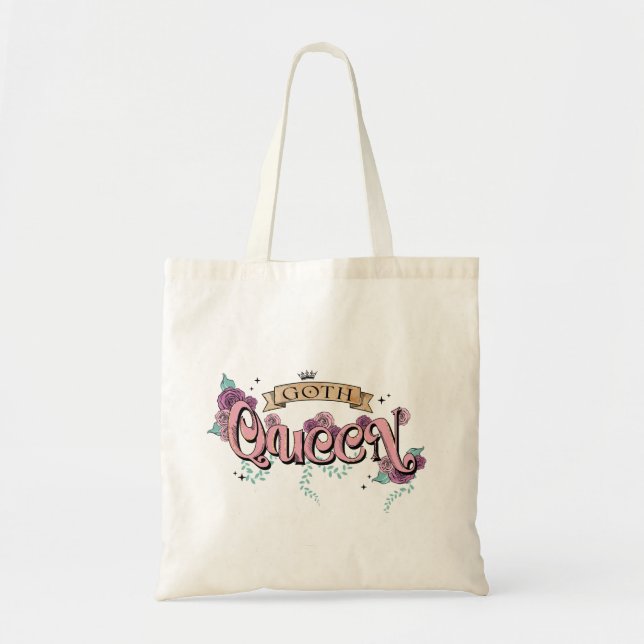 Goth Queen Tote Bag (Front)
