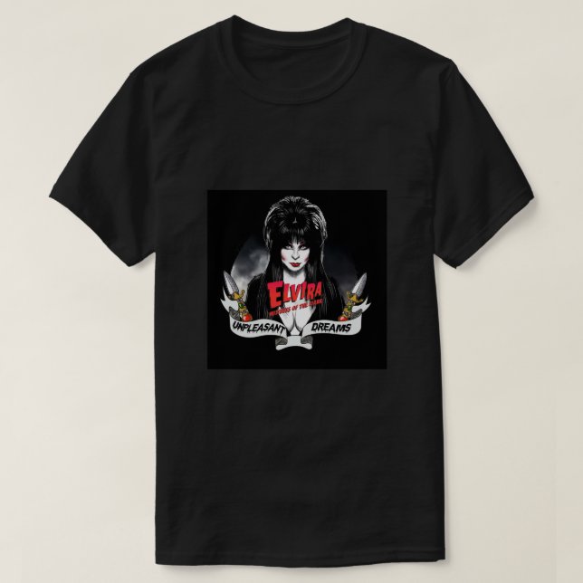 Goth Queens - Elvira, Mistress of the Dark Poster T-Shirt (Design Front)