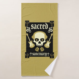 Goth Rock Fashion Bath Towel