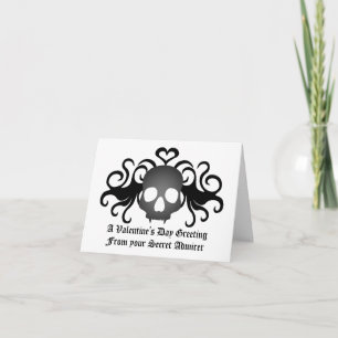 Goth secret admirer holiday card
