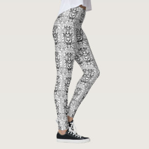 GOTH SEE NO EVIL CEMETERY SKELETON LEGGINGS Repeat