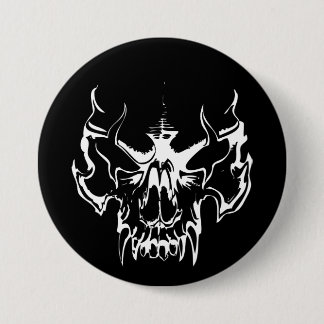 Goth Skull 7.5 Cm Round Badge