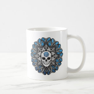 Goth Skull - Blue Coffee Mug