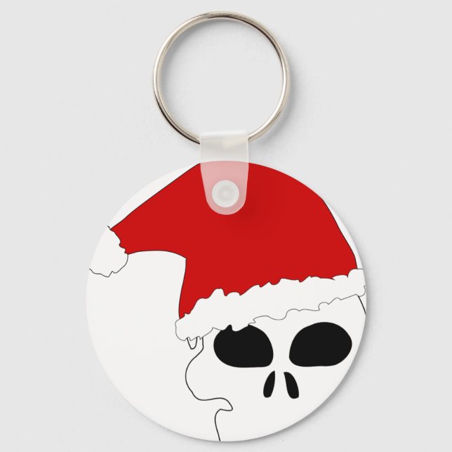 goth skull christmas key ring (Front)