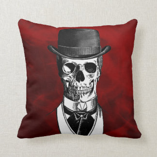 Goth Skull Cushion