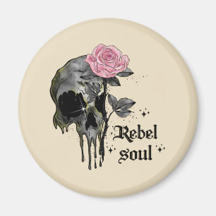 Goth Skull Rebel Soul Magnet
