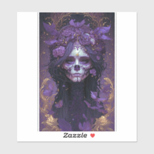 Goth Skull Woman Dark Fantasy Art