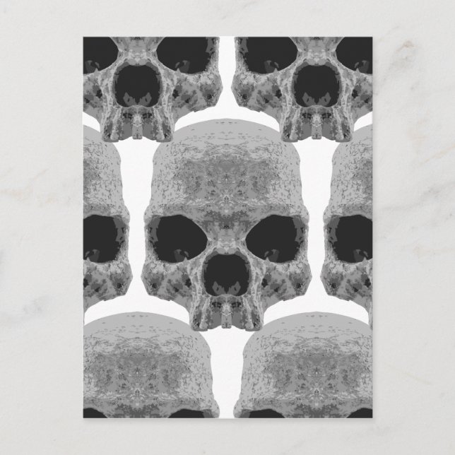 goth skulls postcard (Front)