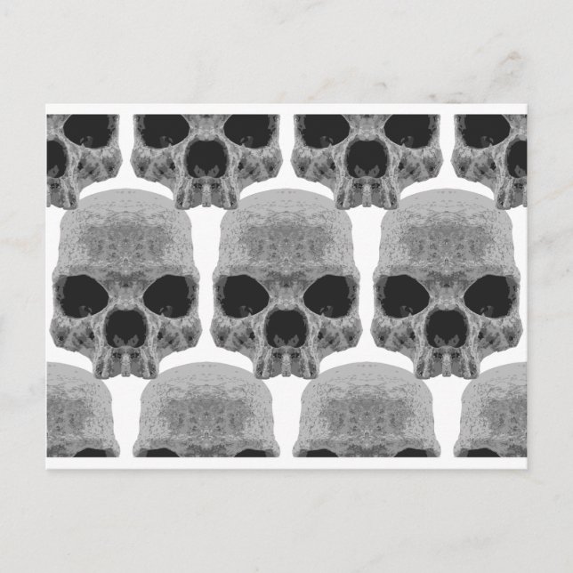 goth skulls postcard (Front)