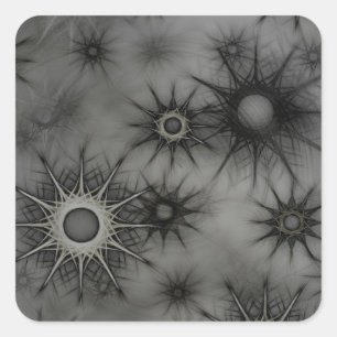 Goth snowflake stickers