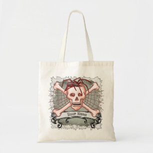 Goth Spider Skull tote bag