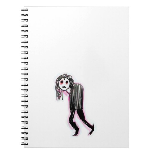 Goth Spiral Photo Notebook (Front)