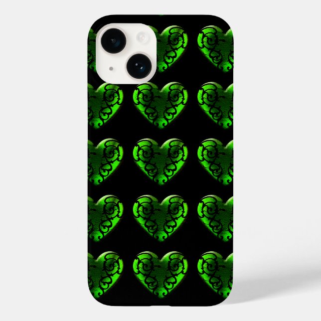 Goth St. Patrick's Day Green Heart iPhone 6 Case (Back)