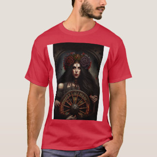 Goth Style Tarot Wheel Of Fortune T-Shirt