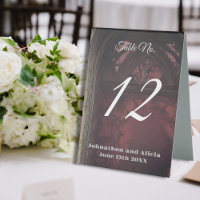 Goth style wedding table decorations Dark Moody