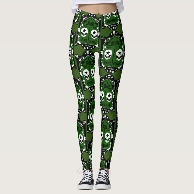 Goth Subculture Fashion Leggings (Front)
