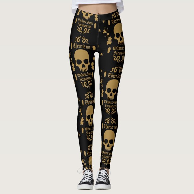 Goth Subculture Fashion Leggings (Front)
