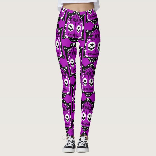 Goth Subculture Fashion Leggings (Front)