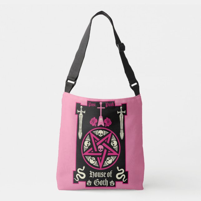 Goth Subculture Post Punk Music Crossbody Bag (Front)