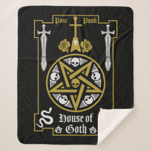 Goth Subculture Post Punk Music Sherpa Blanket