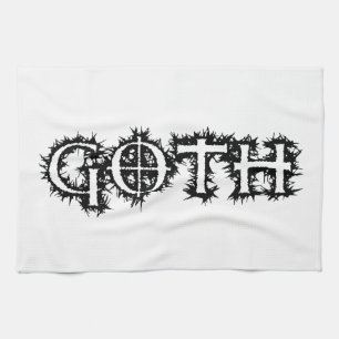 Goth Tea Towel