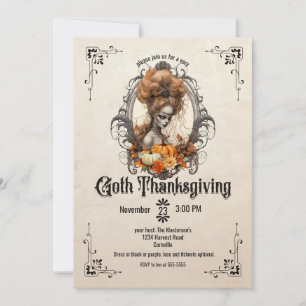 Goth Thanksgiving Invitation