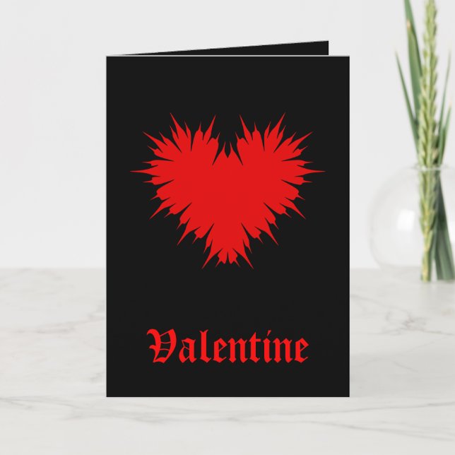 Goth Valentine Holiday Card (Front)