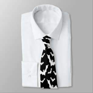 Goth Vampire Bats Tie