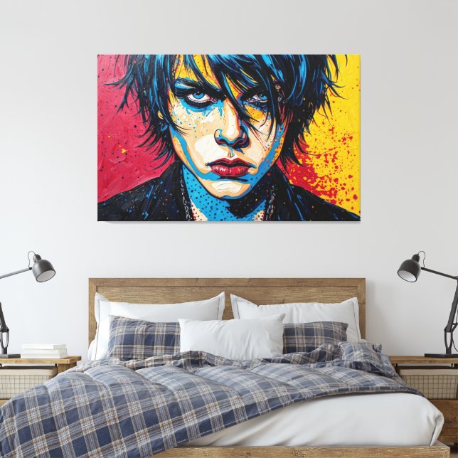 GOTH WASTELAND 12 CANVAS PRINT (Insitu(Bedroom))
