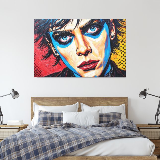 GOTH WASTELAND 17 CANVAS PRINT (Insitu(Bedroom))