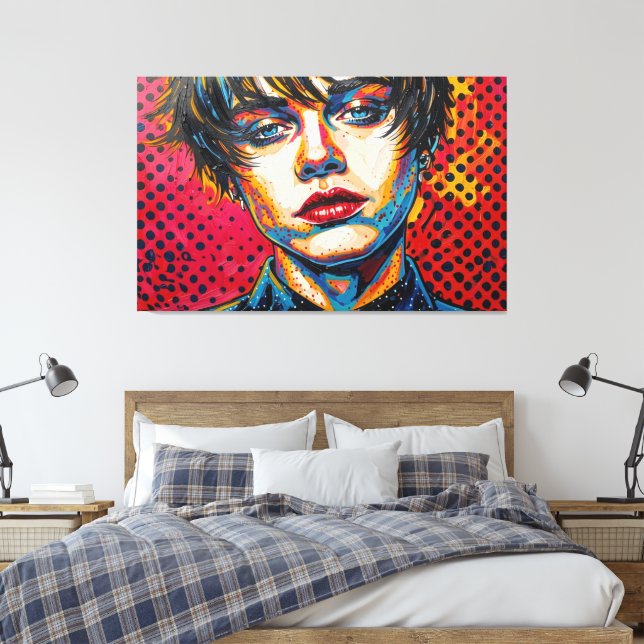 GOTH WASTELAND 3 CANVAS PRINT (Insitu(Bedroom))