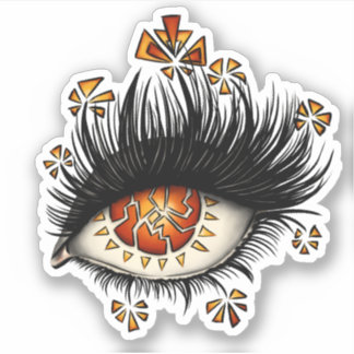 Goth weird eye art witchy
