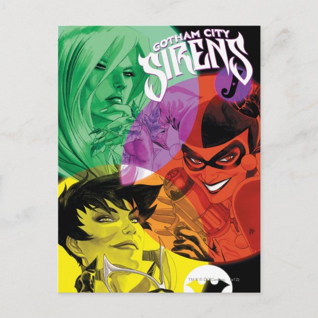 Gotham City Sirens Cv14 Postcard (Front)
